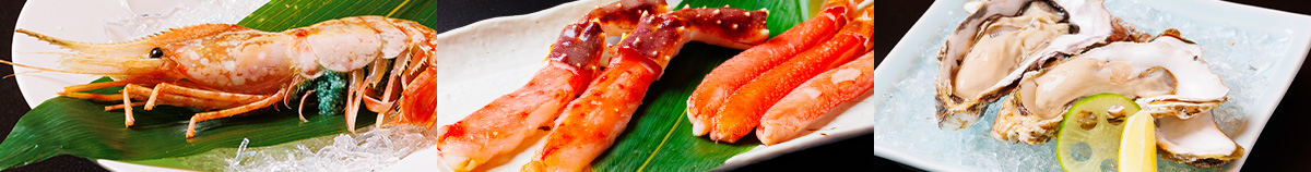 品は海鮮メニューも豊富