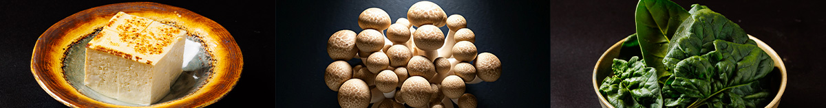 しゃぶしゃぶ用野菜も豊富